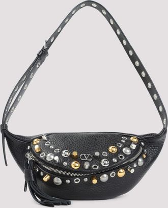 Valentino Garavani Black Nellcote Crossbody Bag