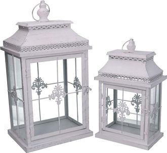 Vacchetti Vacchetti - Farol De Metal 1-2 Blanco Mate Plata Rectangular Cm25x18h47,5