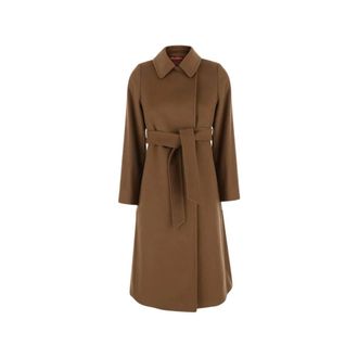 Max Mara Bcollag Coat - Coats - Mujer - Marr&oacute;n - S