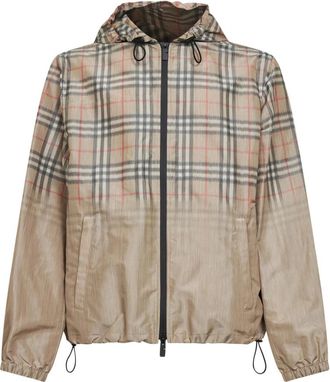 Burberry Light Jacket - Heren - Zomerjassen - Veelkleurig - L - Polyester - Jassen