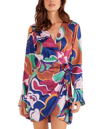 Minkpink Lottie Wrap Mini Dress