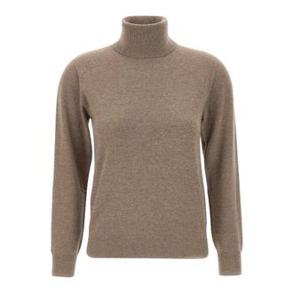 KANGRA Truien & Vesten, Dames, Bruin, M, Wol, Coltrui Trui