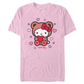 Hello Kitty Mens Hello Kitty Cute Valentine Bear Graphic T-Shirt in Blossom at Nordstrom, Size Xxx-Large