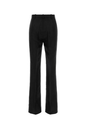 Gucci Womens Black Silk Pant Pantaloni Trousers