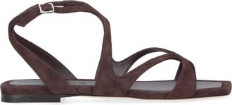 Jimmy Choo London Ayla Flat Sandals - Brown