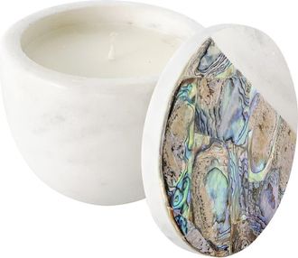Anaya with Love Rainbow Eucalyptus Marble Candle in White at Nordstrom