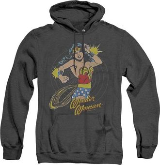 Gildan DC Comics Spinning Adult Heather Hoodie / Hooded Sweatshirt