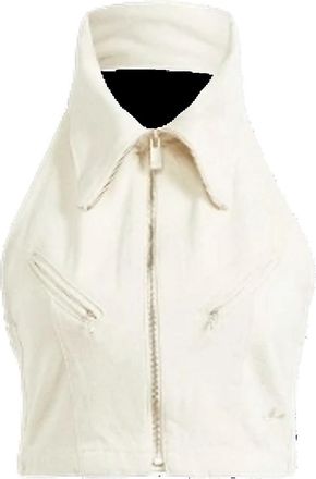 adidas (WMNS) adidas Fashion Montreal Denim Cropped Vest Asia Sizing White IS3580