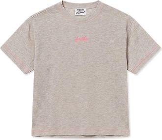 Freddy T-shirt Comfort da Donna in Jersey M&eacute;lange, Dettagli Fluo