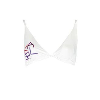 Karl Lagerfeld Bikinis, female, White, Size: XS Triangle Swimsuit