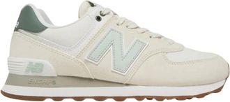 New Balance Klassieke Groene Retro Sneakers - Dames - Sneakers - Beige - 38 EU - Schoenen