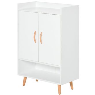 HOMCOM Modern Shoe Cabinet Storage Organizer with Doors and Shelves for Hallway & Entryway - Home Living | TJ Hughes