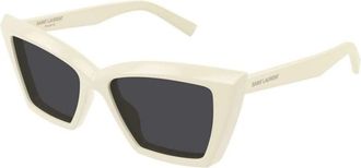 Saint Laurent SL 657 Zonnebril - Dames - Zonnebrillen - Beige - 54 MM - Accessoires