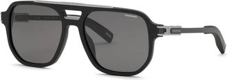 Chopard Polarized Smoke Navigator Mens Sunglasses SCH412 703P 57