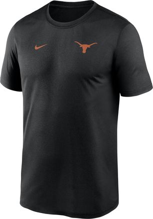 Nike Texas Sideline Legend Small Logo Nike Mens Dri-FIT College T-Shirt in Black | 02TI00ATXE-HE3