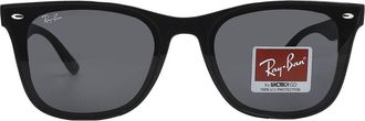 Ray-Ban Dark Grey Square Unisex Sunglasses RB4420 601/87 65