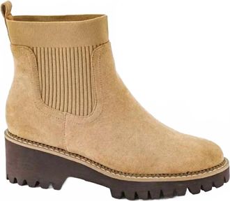 Corkys Footwear Womens Trail Mix Chelsea Boots In Sand Faux Suede