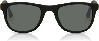 SmartBuy Collection Square Full Rim Plastic Mens Prescription Sunglasses Black Size 51 - SmartBuy Collection