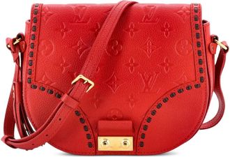 Louis Vuitton Junot Handbag Monogram Empreinte Leather crossbody bag - women - Calf Leather - One Size - Red