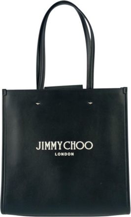 Jimmy Choo London Black Leather Tote Bag (Pre-Owned)