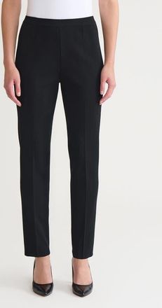 Ming Wang Straight Leg Knit Pants in Black at Nordstrom, Size Xx-Small