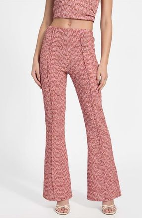 Guess Naleny Seamed Open Stitch Pants in Revival Rose Multi at Nordstrom, Size X-Small X