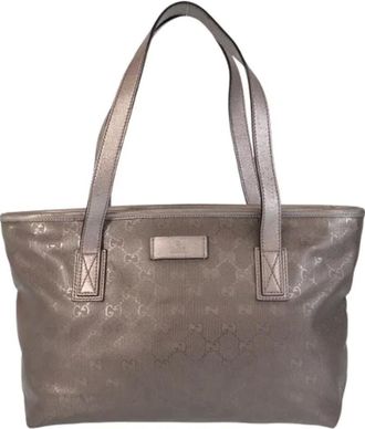 Gucci Pre-owned Tote Bags, female, Brown, Size: ONE SIZE Pre-owned Leather gucci-bags