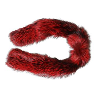 Dolce & Gabbana Fox Fur Neck Wrap Warmer - unisex - Dolce & Gabbana - Winter Scarves - Red - ONE SIZE - Accessories