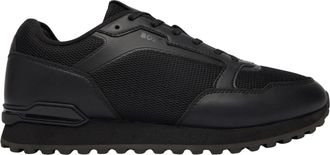 BOSS Black Parkour L Runn Leather Mesh Polyester Sneakers