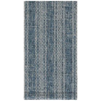 Safavieh Alfombra contempor&aacute;neo de polipropileno gris/azul, 122 x 170 cm
