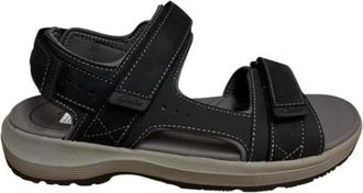 Clarks Flat Sandalen - Heren - Sandalen - Zwart - 41 EU - Schoenen