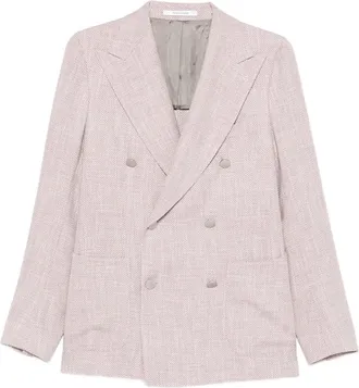 Tagliatore Double-breasted Herringbone Blazer