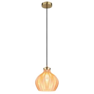 Globo Lighting L&aacute;mpara Colgante - Jessica - &Aacute;mbar - Vidrio - &Oslash; 22cm