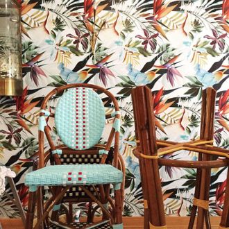 Wallpapers4Beginners Wallpapers4beginners - Carta da Parati Tropicale Blu in Fogli di Carta, 250x200cm