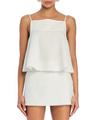 SER.O.YA SEROYA Miley Linen-Blend Top