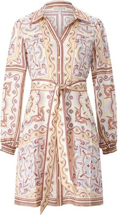 Hale Bob Silk-Blend Shirt Minidress - Dames - Shirt Kleedjes - Veelkleurig - L - Leer - Kleedjes