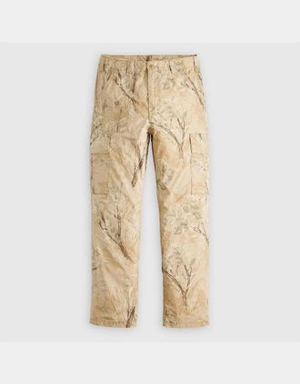 Levi's Mens Parachute Solid Patterned Cargo Pants - Tan - Size: 33/34