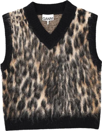 Ganni Wool Vest.-Donna