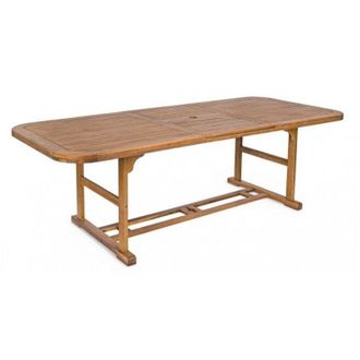 BIZZOTTO Bizzotto - Mesa De Exterior Noemi Extensible De Madera 180 - 240x100x H 74cm