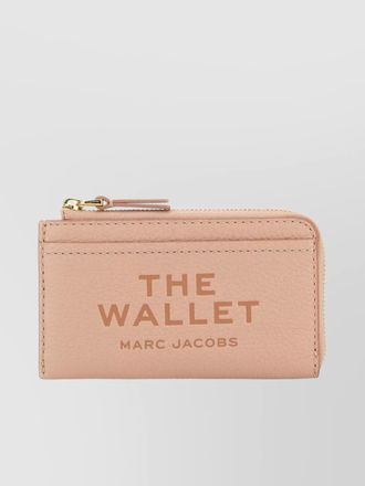 Marc Jacobs leather wallet with logo print and zip