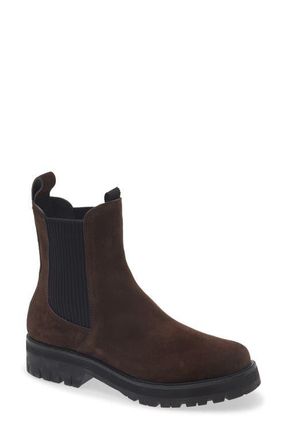 Rag & Bone Corey Lug Sole Chelsea Boot in Brown Suede at Nordstrom, Size 36.5