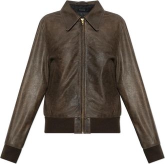 R13 Leather Jassen - Dames - Leren en Su&egrave;de Jassen - Bruin - S - Jassen