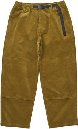 Gramicci Mosterd Corduroy Dubbele Kniebroek - Heren - Straight fit broeken - Groen - XS - Katoen - Broeken