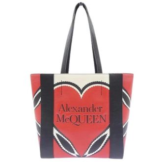 Alexander McQueen Pre-owned Tote Bags, female, Red, Size: ONE SIZE Pre-owned Tote Bag