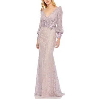 Mac Duggal☆ビーズ刺繍 シースルー ケープ ガウン ✨ Make an entrance in this breathtaking Mac Duggal gown