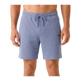 HUGO BOSS Waffle Shorts - - Shorts - Uomo - Blu - M
