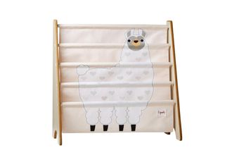 3 Sprouts 3 Sprouts - Book Rack - White Llama