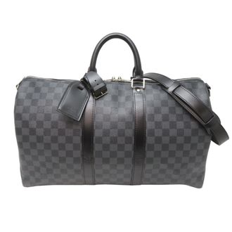 Louis Vuitton Black Damier Graphite Boston Bag (Pre-Owned)