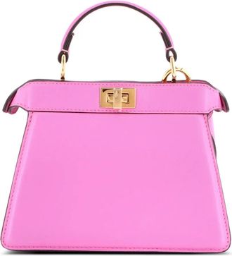 Fendi Peekaboo ISeeU Bag Leather Petite crossbody bag - Paars