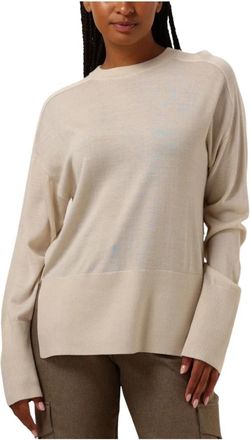 Ruby Tuesday Rondgebreide trui - Dames - Ronde hals truien - Beige - M - Truien & Vesten